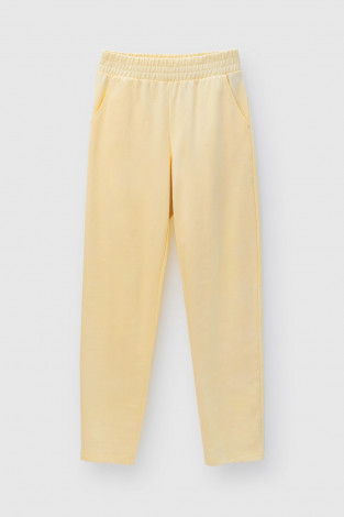 Брюки подростковые для девочки, артикул: КБ 400554, цвет: желтый