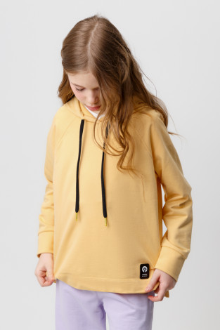 Толстовки подростковые для девочки, артикул: КБ 302091, цвет: желтый