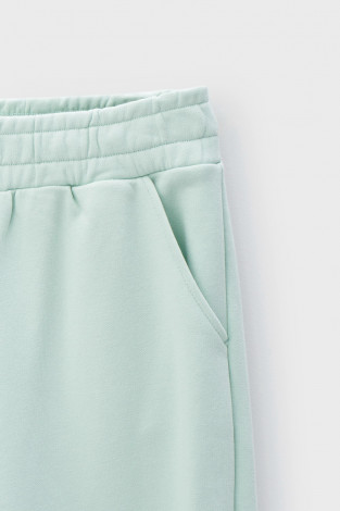 Брюки подростковые для девочки, артикул: КБ 400554, цвет: голубой - 2 фото